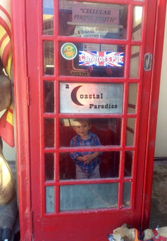 Who's hiding in the phone booth at Cameron's? :)