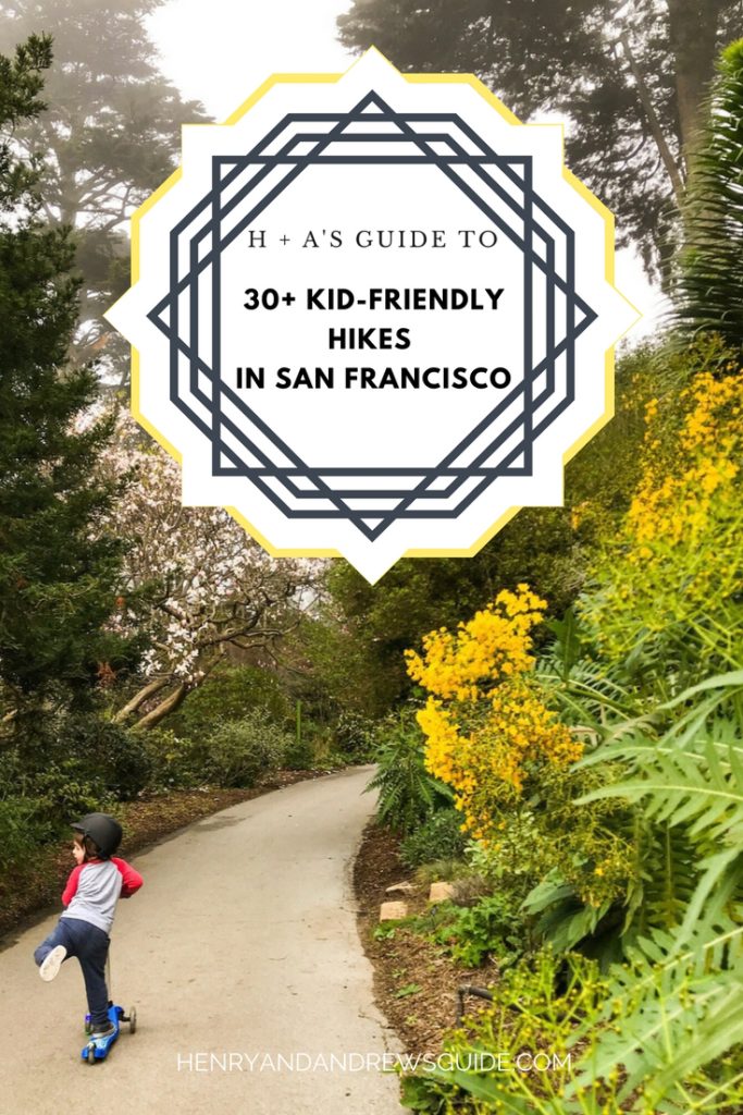 Kid-Friendly Hiking Trails in San Francisco - Stroller Friendly, Scooter Friendly, and Dog Friendly too! | Hiking in San Francisco with Kids | Henry and Andrew’s Guide (www.henryandandrewsguide.com)