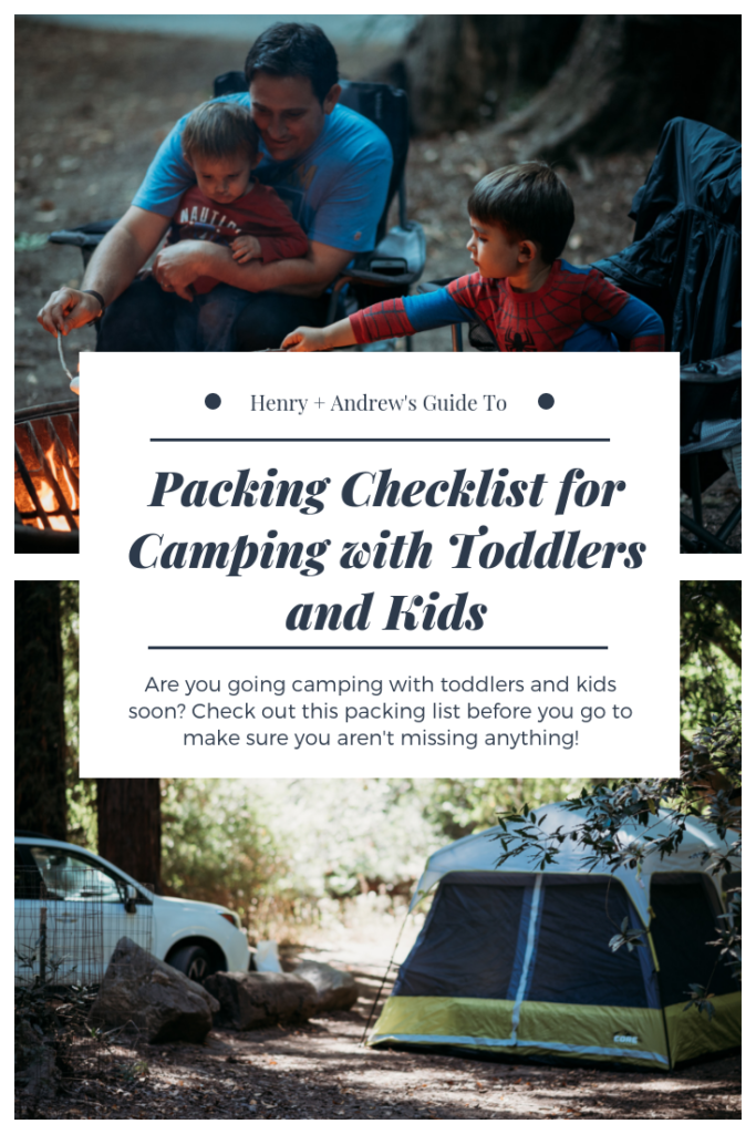 Packing List for Camping with Kids and Toddlers! #campingwithkids #campingwithtoddlers #packinglist #checklist