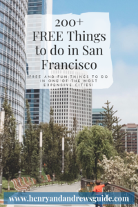 200+ Free Things to Do in San Francisco - One of the Most Expensive Cities in the World! #freetravel #budgettravel #sanfranciscofree #funfreesanfrancisco #thingstodoinsanfrancisco
