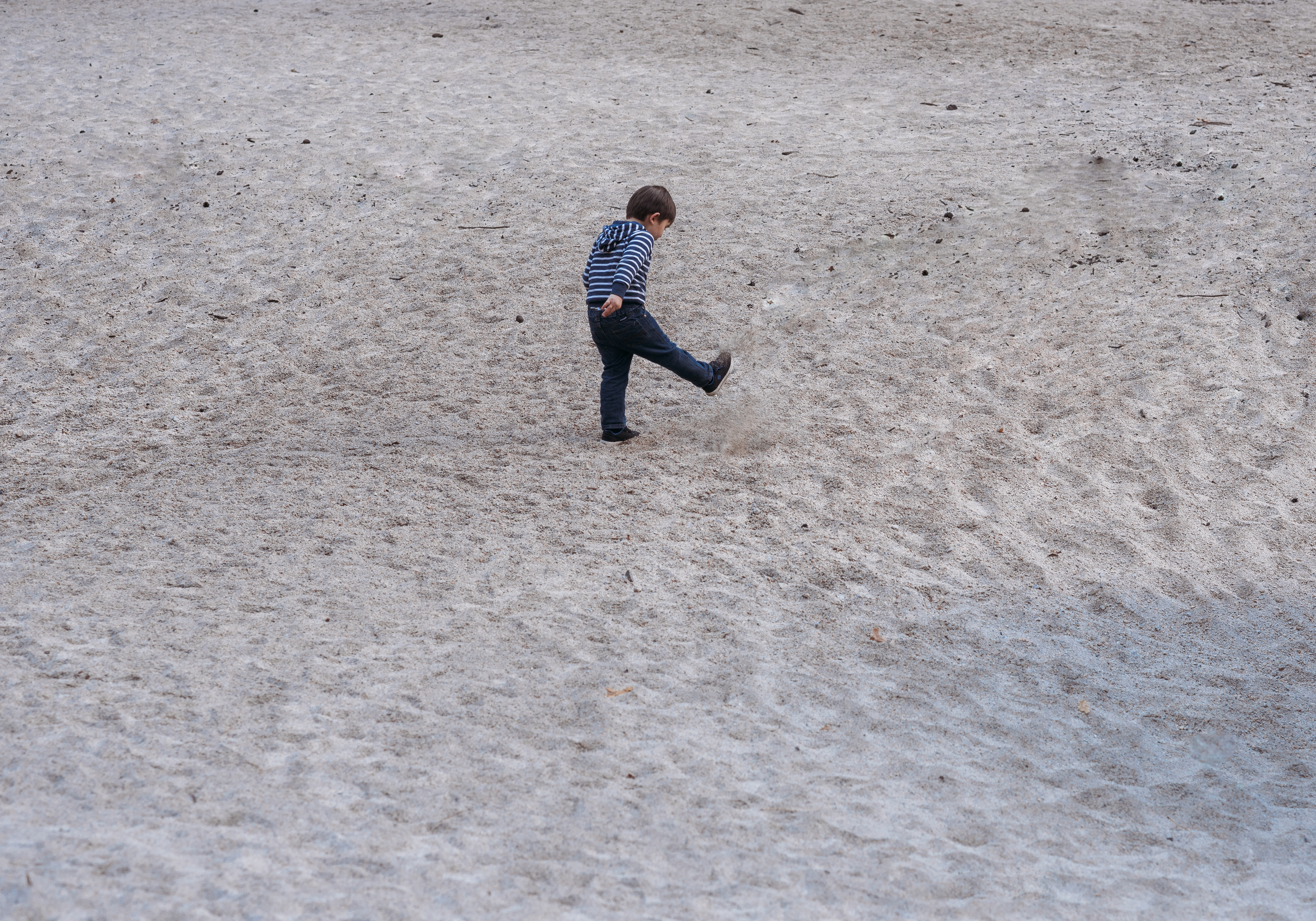 Kicking around in the dried up Mirror Lake aka "Sand Dune Lake"